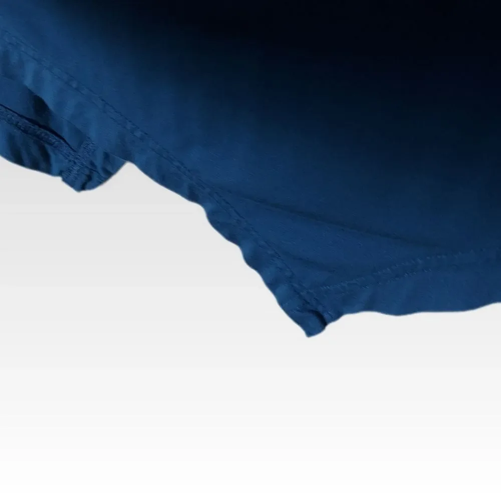 Swing Hem Top 2X Blue Cap Sleeve Flowy A-Line Beach Cover Up Short Knit Dress - Picture 7 of 9